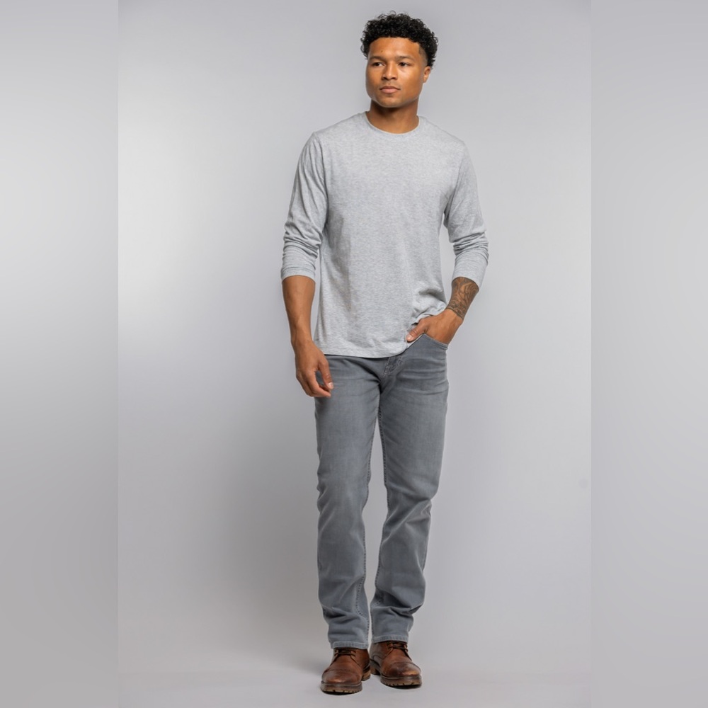 Revtown Jeans Mens 31x30 Gray Decade Denim Sharp Fit Stretch 5-Pocket Slim‎